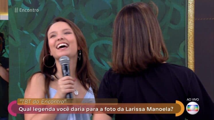 Contratada do SBT, Larissa Manoela vai ao Encontro e 'bomba' na web