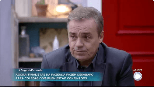 Com Gugu ao vivo na Fazenda, peões lavam roupa suja e erram até nome do apresentador: "Bial"