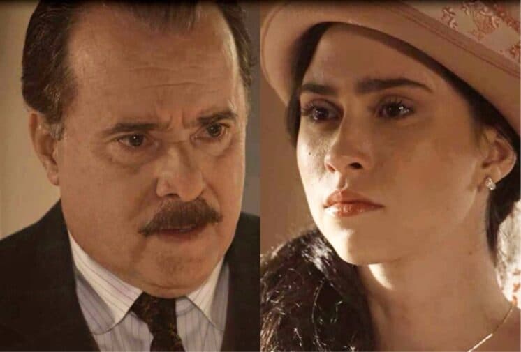 Tempo de Amar: José Augusto resolve assumir Tereza como sua filha em cena emocionante