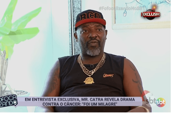 Mr. Catra revela que teve AVC e ficou cego: “Estado gravíssimo”