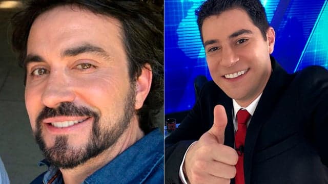 Evaristo Costa brinca com Padre Fábio de Melo