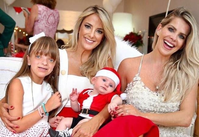 Ticiane Pinheiro e César Tralli antecipam Natal em almoço com a família