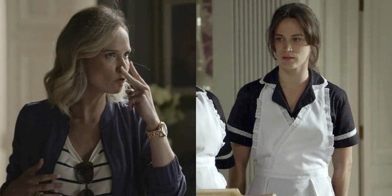 Clara conseguirá pegar as obras de Fabiana em O Outro Lado do Paraíso. (Foto: Reprodução/Montagem/TV Foco)