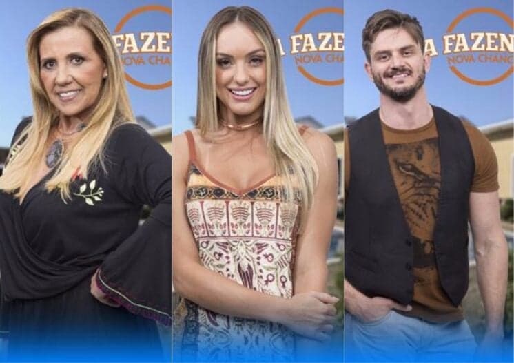 Enquete a Fazenda: Marcos Harter, Monick Camargo ou Rita Cadillac; quem deve ficar na Fazenda?