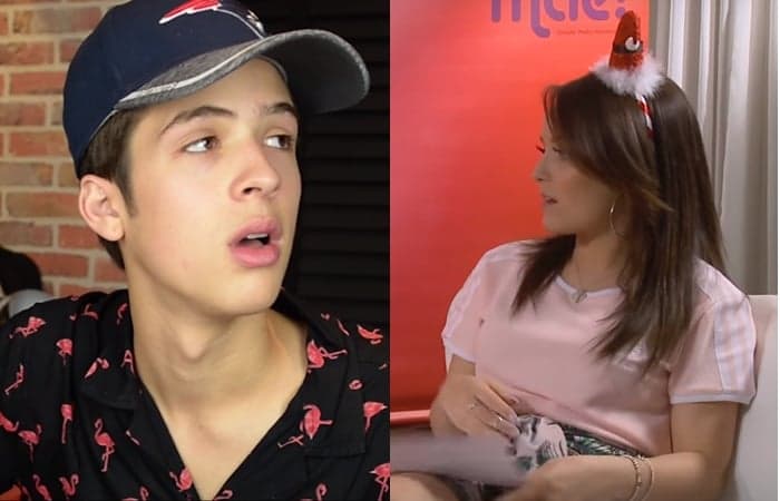 Larissa Manoela beija ex-namorado, João Guilherme, e se explica