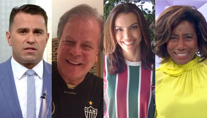 Jornalistas participam do último Ding Dong do ano no Domingão do Faustão