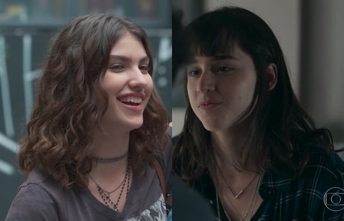 Malhação - Viva a diferença: Lica e Samantha se beijam e atrizes comemoram
