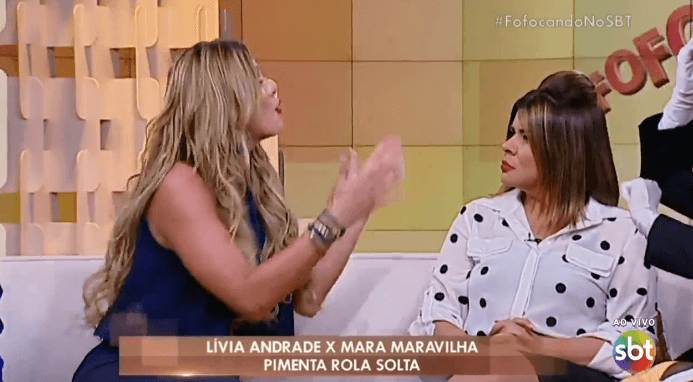 Lívia Andrade sobre Mara Maravilha: "Nos falamos por educação"