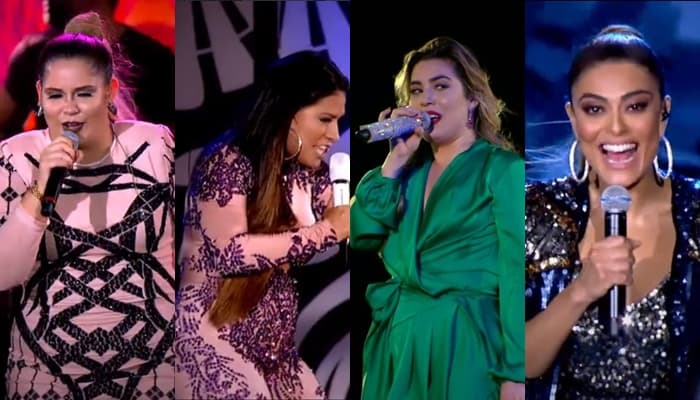 Cantoras usam looks extravagantes no Festeja Brasil da Globo e público escolhe melhores e piores