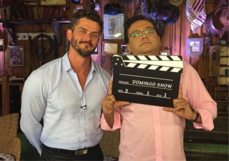 Marcos Harter vai ao Domingo Show de Geraldo Luís e faz revelações