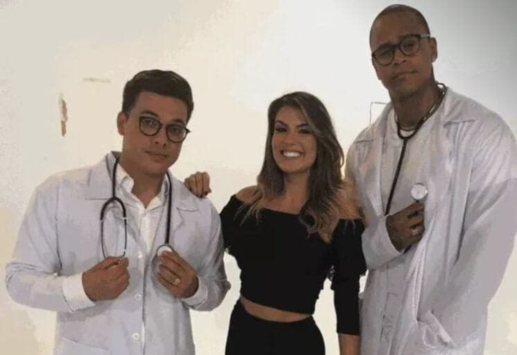 Namorando Lucas Veloso, Nathália Melo grava clipe com Safadão e Léo Santana