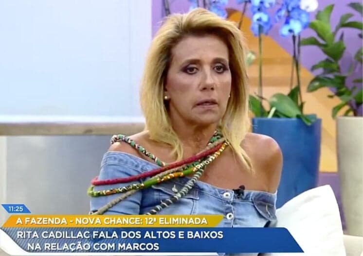 Eliminada da Fazenda, Rita Cadillac desabafa sobre fama de vilão de Marcos Harter: "Ele está muito machucado pela vida"