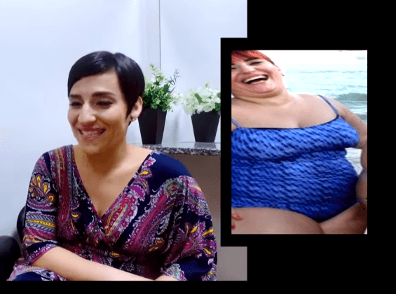 46 kg mais magra, Simone Gutierrez conta como emagreceu no Programa do Porchat