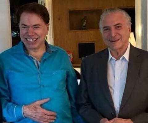 Michel Temer almoça na casa de Silvio Santos e faz acerto sobre programas do SBT