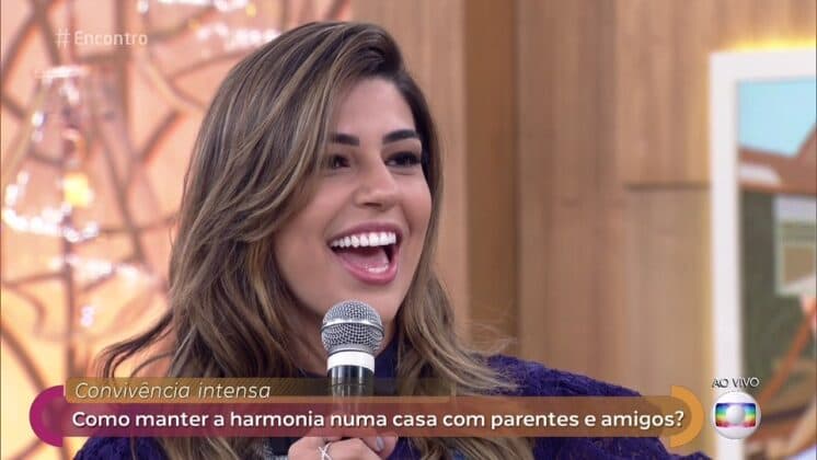 Vivian Amorim participa do Encontro e movimenta as redes sociais