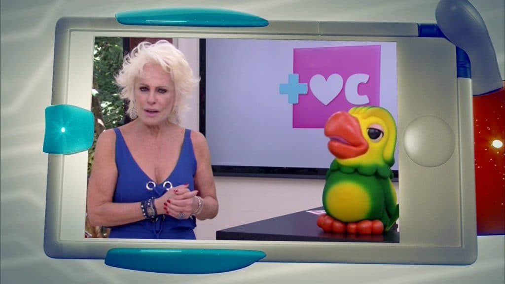 A apresentadora Ana Maria Braga em chamada de divulgação do BBB (Foto: Reprodução/Globo)