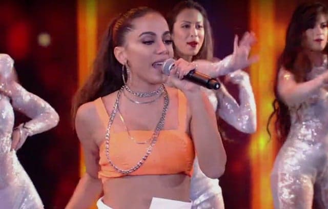 Anitta participa do Domingão e faz revelação sobre o marido, Thiago Magalhães