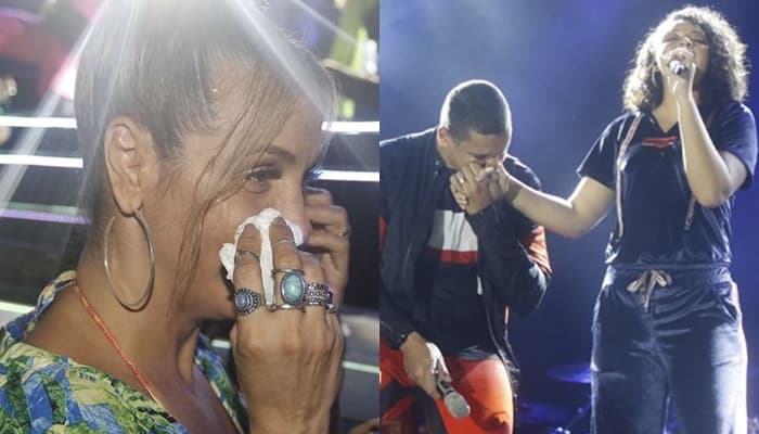Filha faz Carla Perez chorar durante apresentação
