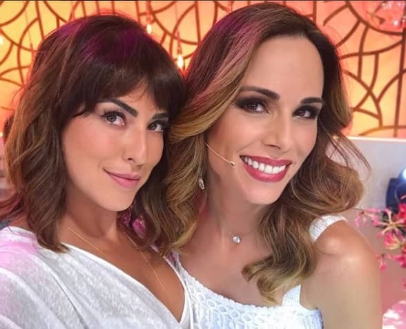 Fernanda Paes Leme solta palavrão ao vivo durante o Encontro na Globo
