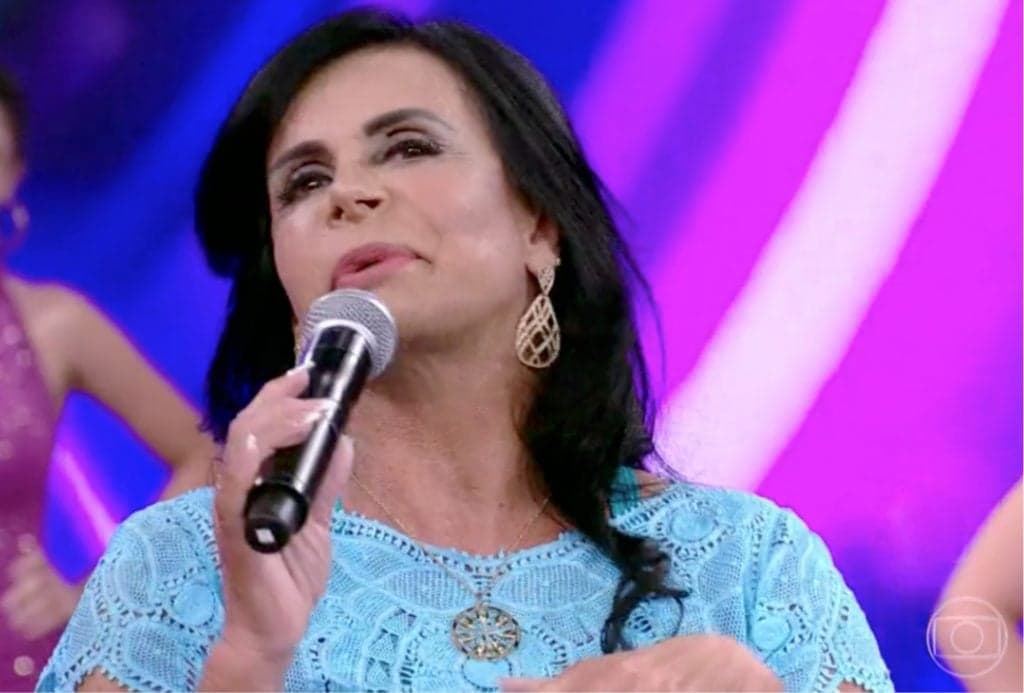 Gretchen se apresentou no Faustão (Foto reprodução)