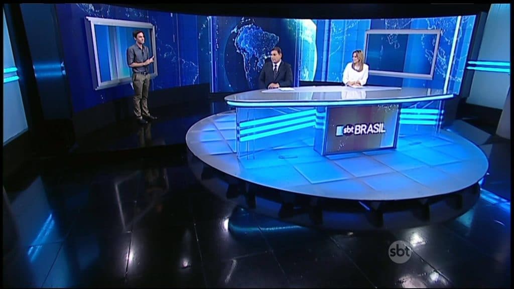 Jornalismo do SBT não investe em cenários e deixa noticiários mornos