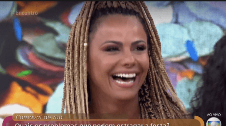 Viviane Araújo participa do Encontro e comenta o que mais a incomoda no Carnaval: ‘Você não quer olhar’