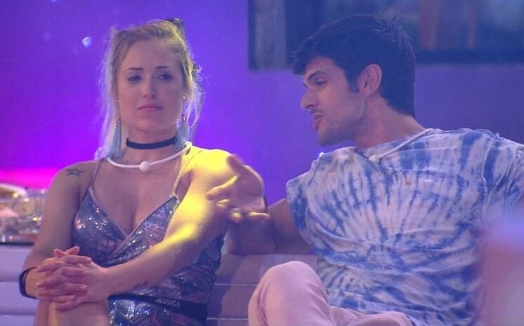 Lucas pede para Jéssica ficar com Breno no BBB18 e ela recusa: "Não quero ele"