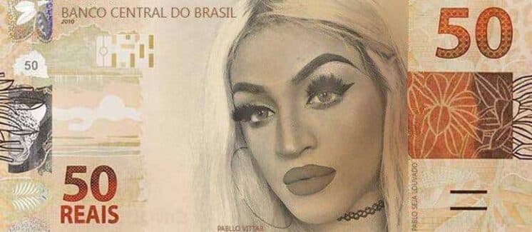 Rumores de que Pabllo Vittar vai estampar notas de R$ 50,00 se espalham na web
