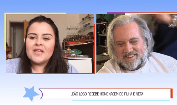 De surpresa, filha e neta de Leão Lobo aparecem e fazem o apresentador chorar
