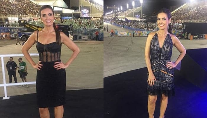 Aos 55 anos, beleza de Fátima Bernardes chama a atenção no Carnaval