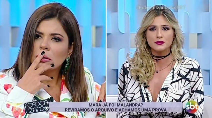 Mara Maravilha é rival de Lívia no SBT. (Foto: Reprodução/SBT)