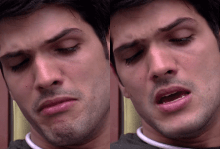 BBB18: Após descobrir que Caruso falou da noiva dele e o chamou de judas, Lucas vai para o quarto, chora e se diz arrependido