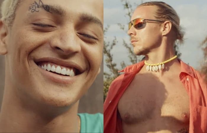 Pabllo Vittar aparece como homem em clipe e tasca beijão em Diplo; assista