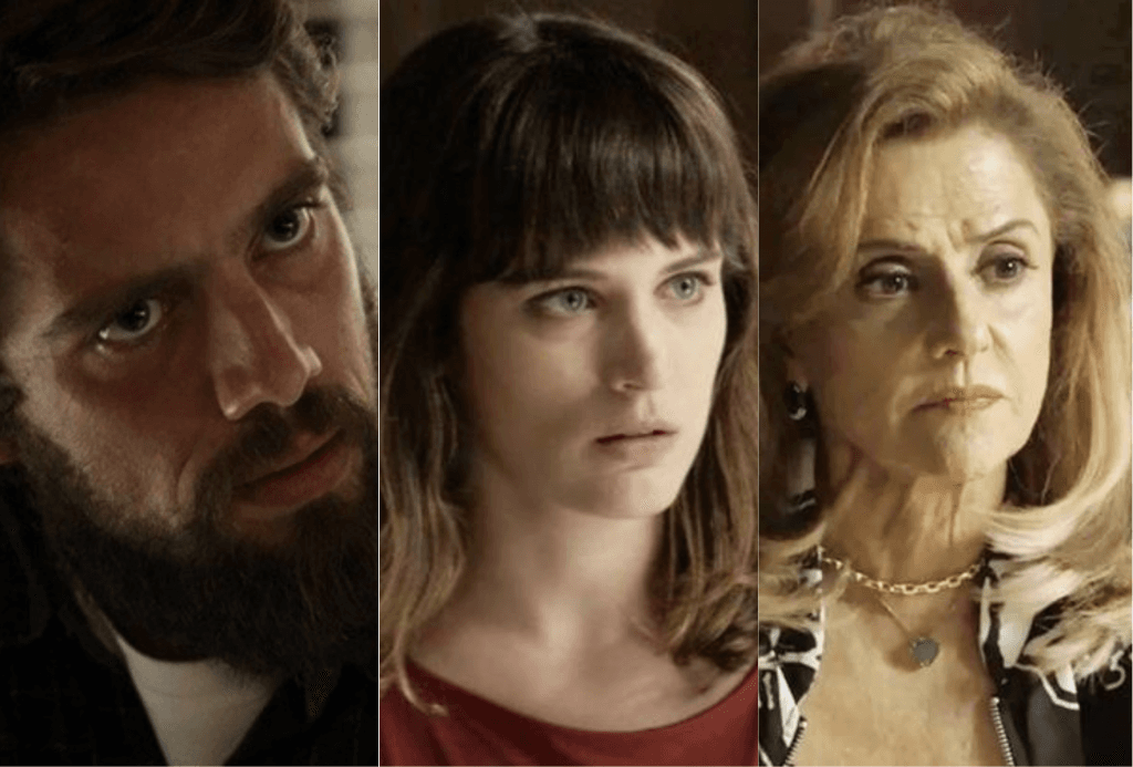 Renato e Sophia são os grandes vilões de O Outro Lado do Paraíso (Foto montagem: TV Foco) Renato e Sophia são os grandes vilões de O Outro Lado do Paraíso (Foto montagem: TV Foco)