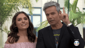 Monica Iozzi ao lado de Otaviano Costa durante participação no Vídeo Show (Foto: Reprodução/Globo) Monica Iozzi ao lado de Otaviano Costa durante participação no Vídeo Show (Foto: Reprodução/Globo)