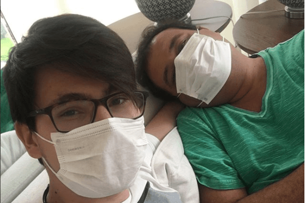 Ainda mal, Geraldo Luis agradece apoio e companhia do filho