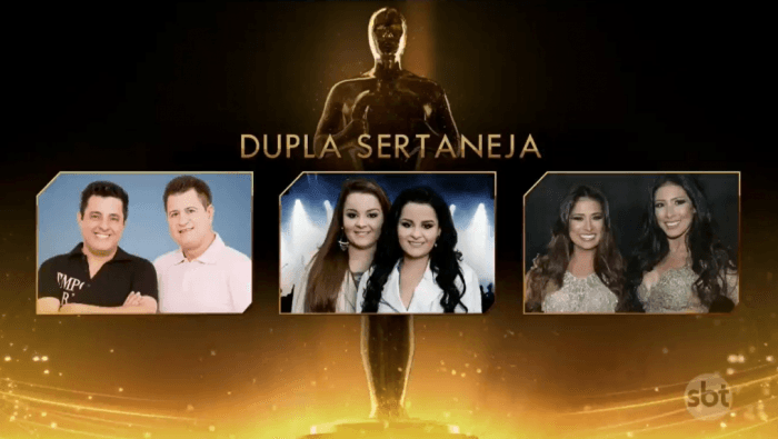 Categoria Melhor Dupla Sertaneja (Foto: Reprodução/SBT)