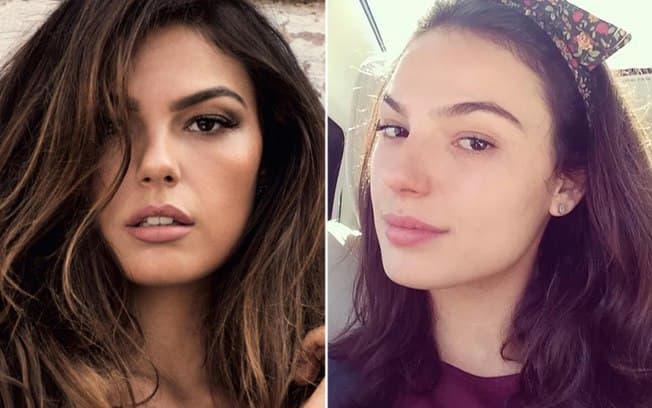 Isis Valverde aparece na cachoeira com o namorado e mostra barriguinha de grávida