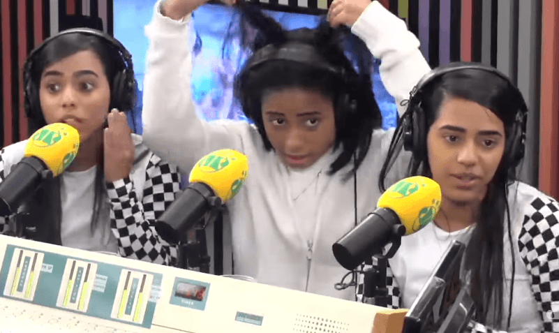 MC Loma mostra como estava o cabelo na hora que chamaram elas (Foto: Reprodução)