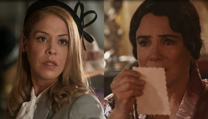 Tempo de Amar: Madame Lucerne tem encontro com Eva, se emociona e faz revelação