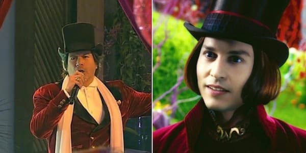 Paulo Ricardo (esquerda) e Willy Wonka (direita) (Foto: Reprodução) Paulo Ricardo (esquerda) e Willy Wonka (direita) (Foto: Reprodução)
