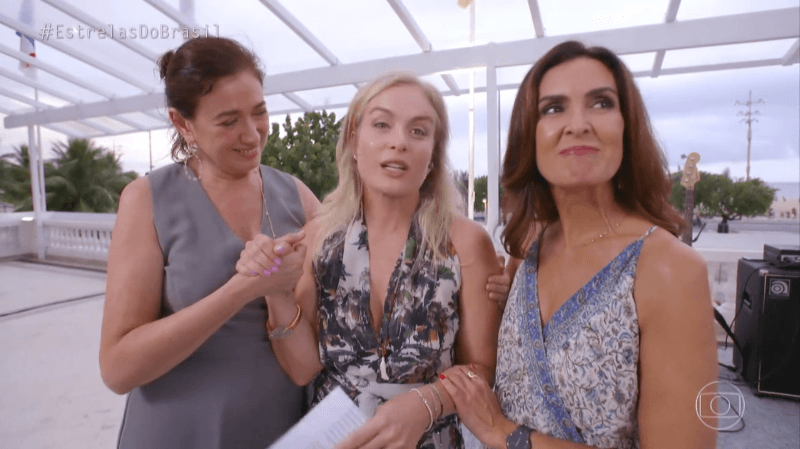 Angélica com Lilia Cabral e Fátima Bernardes no último Estrelas (Foto: Reprodução/Globo) Angélica com Lilia Cabral e Fátima Bernardes no último Estrelas (Foto: Reprodução/Globo)