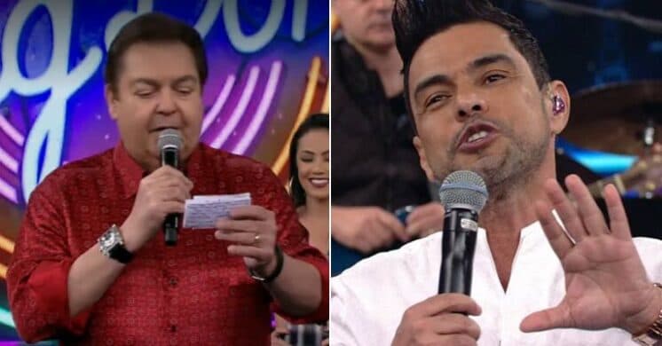 Faustão surpreende e manda suposta "indireta" para Zezé di Camargo em rede nacional