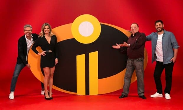 Otaviano Costa, Evaristo Costa, Flavia Alessandra e Raul Gil surpreendem ao trabalharem em nova produção juntos