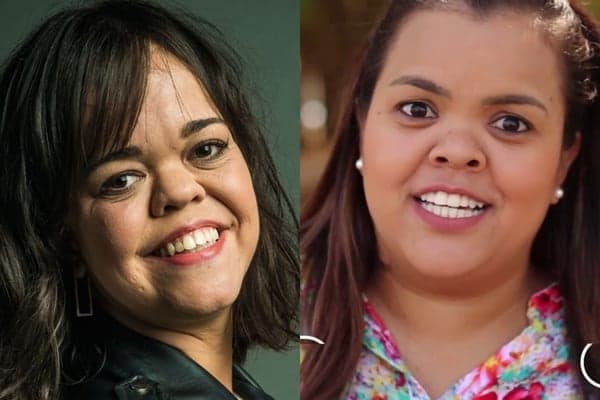 Esposa do anão Marquinhos fica irritada ao ser confundida com atriz anã de O Outro Lado do Paraíso