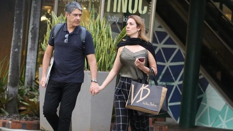 William Bonner e Natasha Dantas (Foto: AgNews)