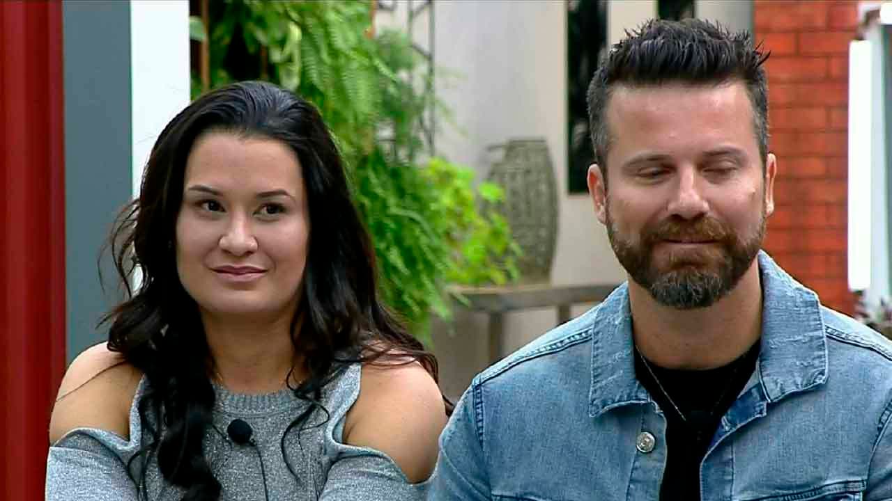 Marlon e Letícia no Power Couple (Foto: Reprodução)