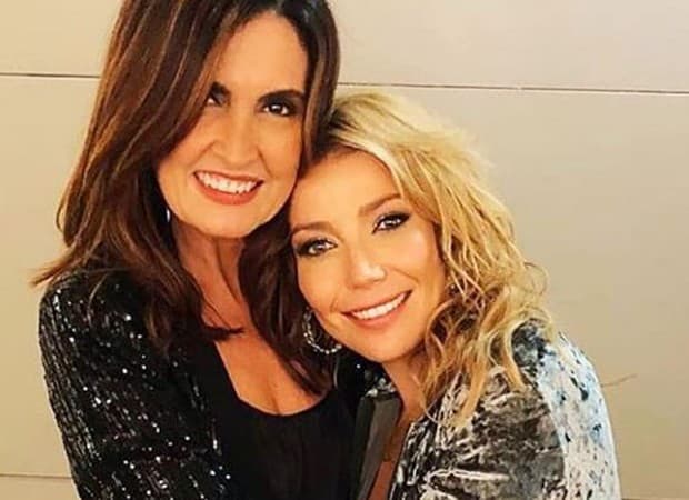 Fátima Bernardes recebe elogios de Luiza Possi: "A mais gata do mundo''