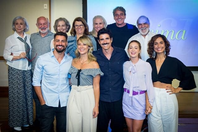 Elenco de Belíssima se reencontra para coletiva de lançamento de reprise (Foto: Globo/Raquel Cunha)