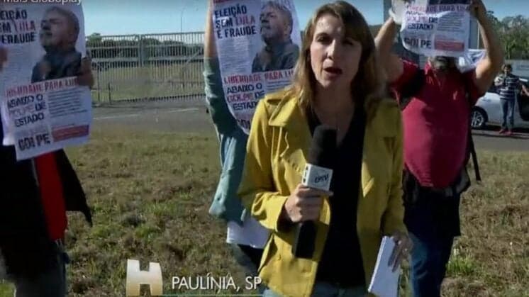 Repórter da Globo passa sufoco em transmissão e é tirada do ar às pressas